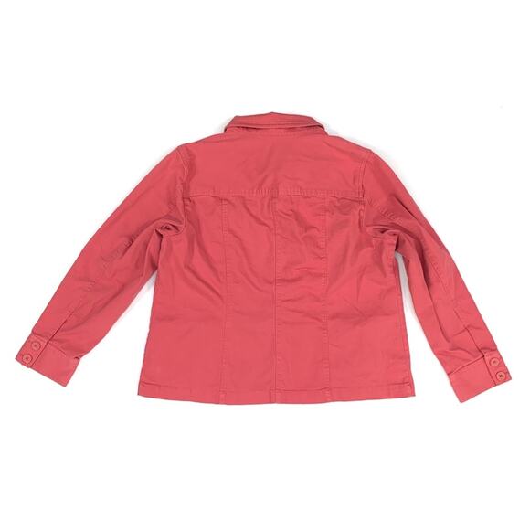 Pink Button Up Jean Jacket - Picture 5 of 9